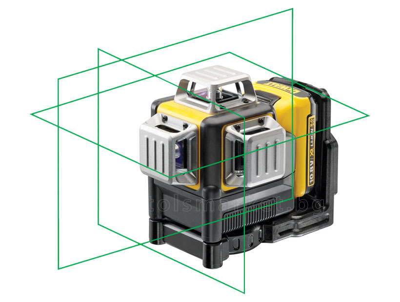 Лазерен нивелир DeWALT DCE089D1G, 3 проекции, 30m, зелен